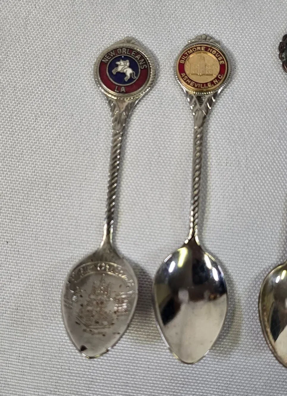 Vintage Travel Souvenir Collector Spoons - Lot of 5